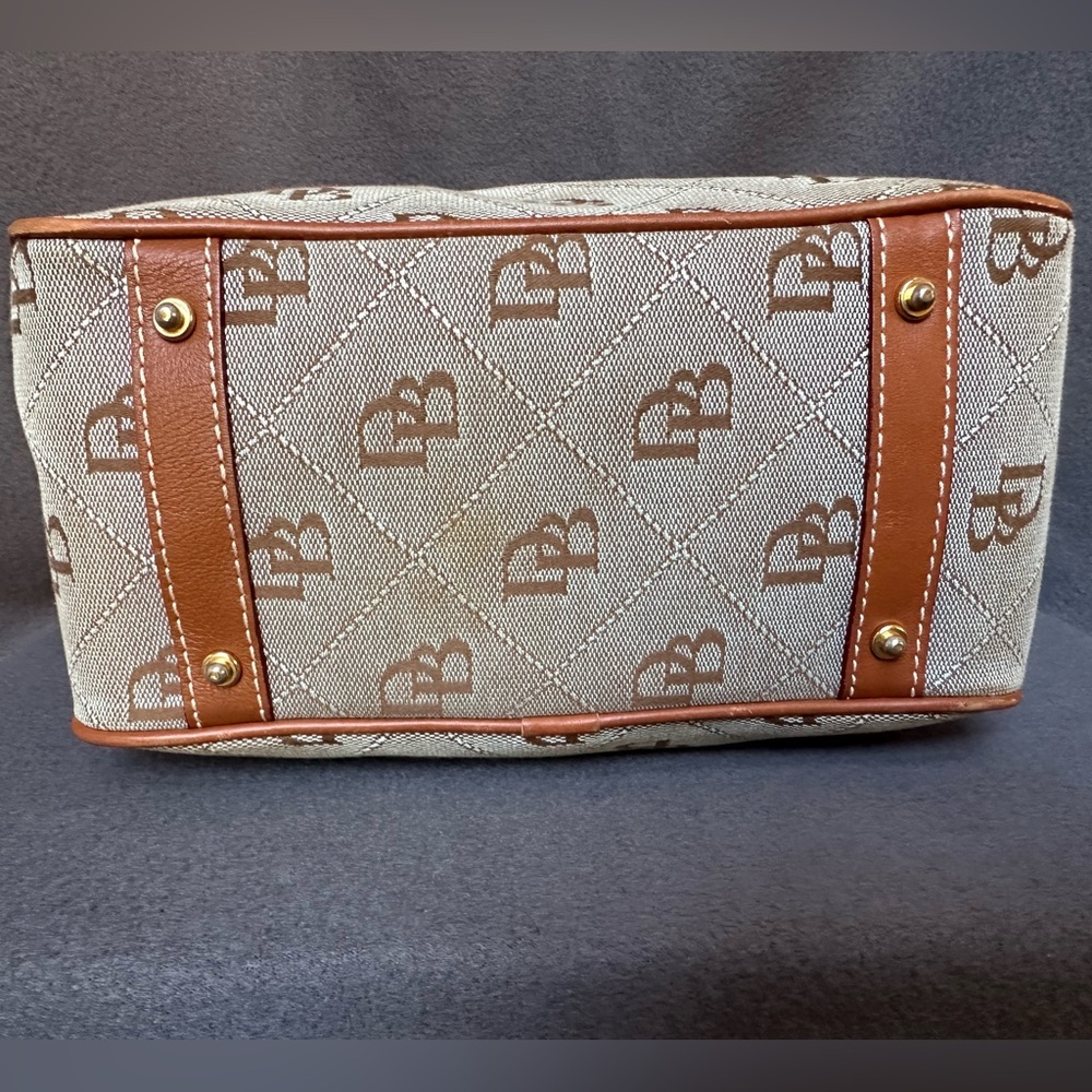 Vintage Dooney & Bourke Ice Blue Mini East/West Handle Tote Handbag - Picture 8 of 16